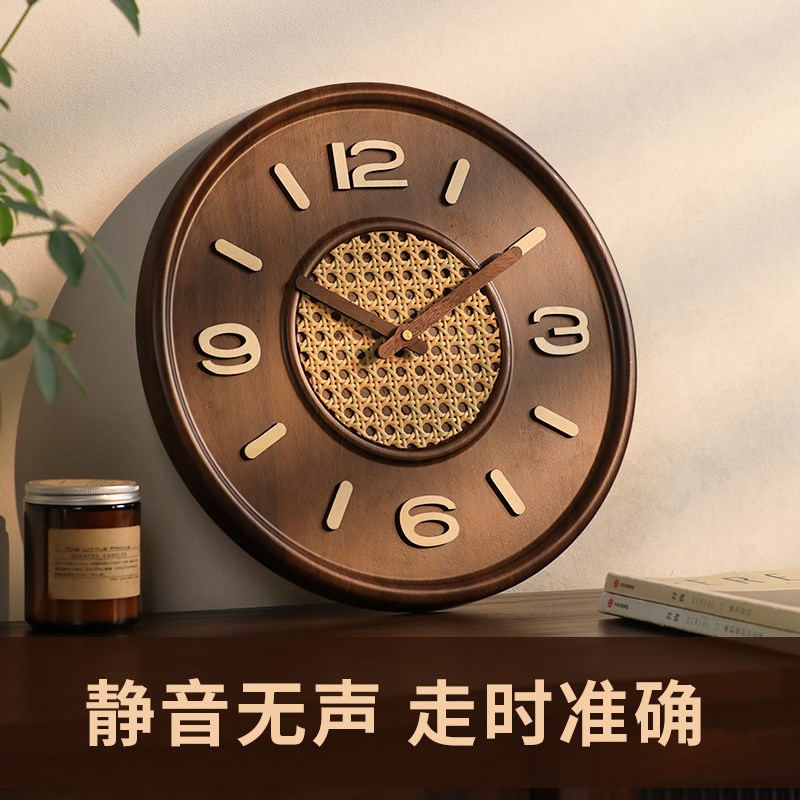 2025新款静音高级感挂钟现代时尚艺术简约P创意客厅挂墙钟表时钟