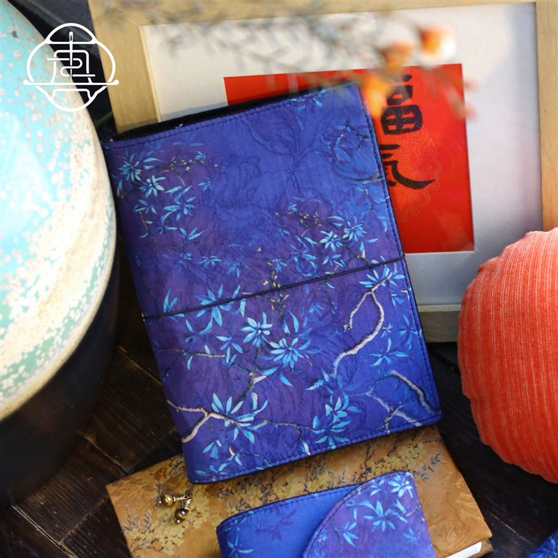 真我 桂花香云纱 非遗桑蚕丝手账本手工布书衣日记本笔记本a5a6