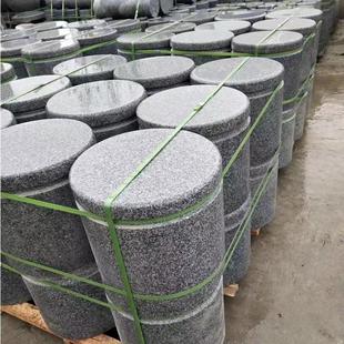石球路障挡车挡路石头圆球广场花岗岩石墩子圆石柱子大理石拦路石