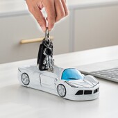 可爱卡通跑车烟灰缸陶瓷家用客厅创意个性 潮流防飞灰大烟灰缸 时尚