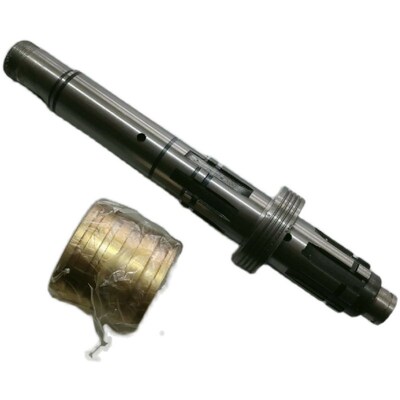 安阳CW6163B/CW6180B车床配件2013皮带轮轴一轴L400孔距66分油环