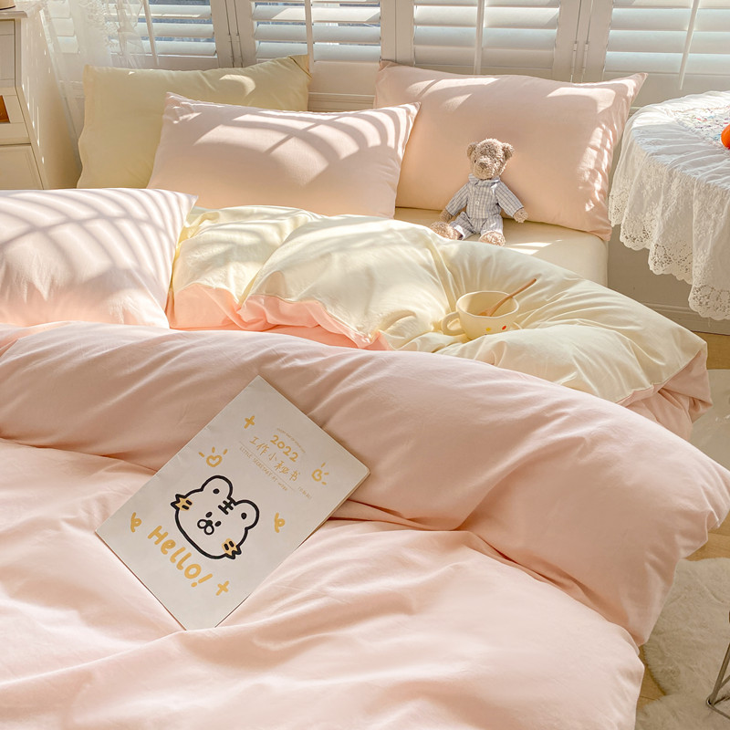 被子加被套全套一l整套春秋学生宿舍被褥六件套带被芯枕芯床上用