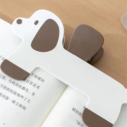 小狗宝盖头书夹家用阅读夹趣味小狗书本固定器便携式立体架子书架