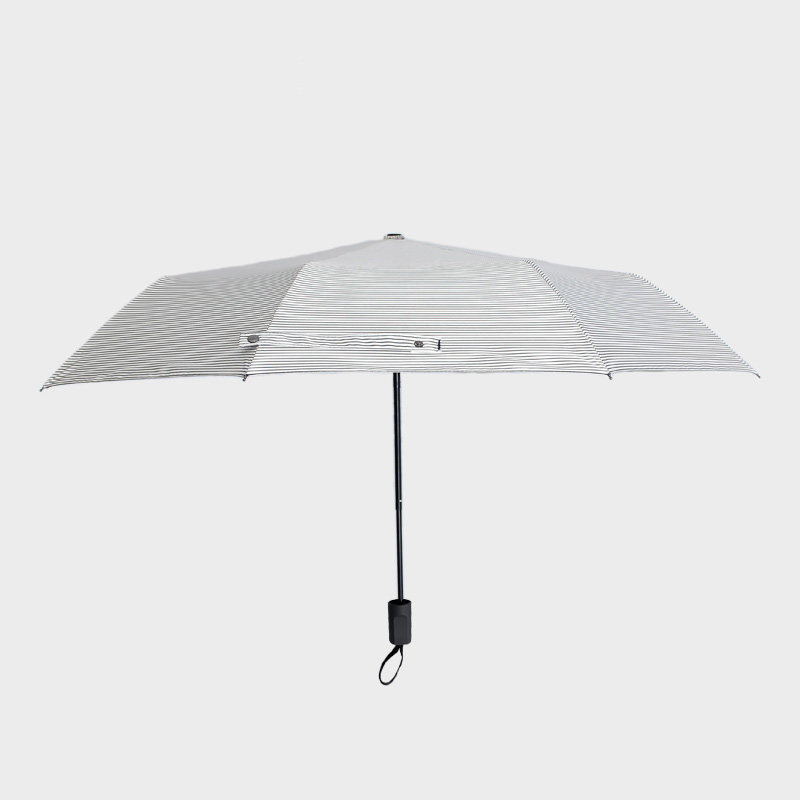 条纹伞雨伞折叠晴雨两用伞太阳伞遮阳伞防晒防紫外线女韩国黑胶女