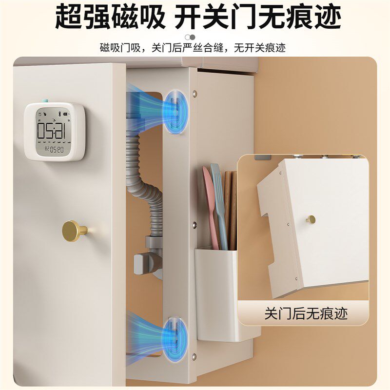 热水器遮挡罩开门磁吸燃气管道装饰洞洞板厨房然气壁挂遮丑置物架