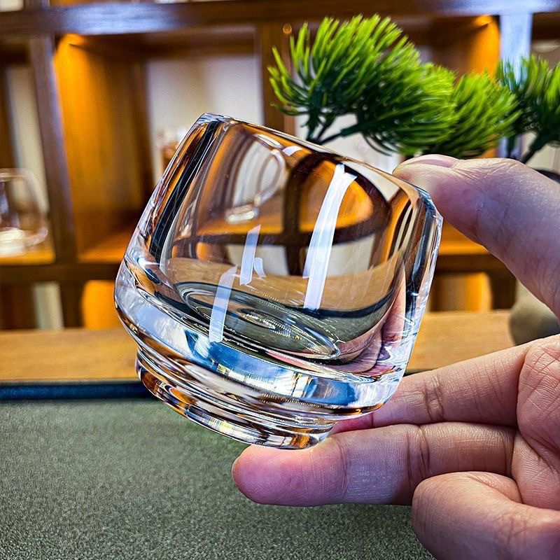 100毫升高端东海原矿水晶杯原石主人杯品茗杯禅定杯茶杯水杯茶器