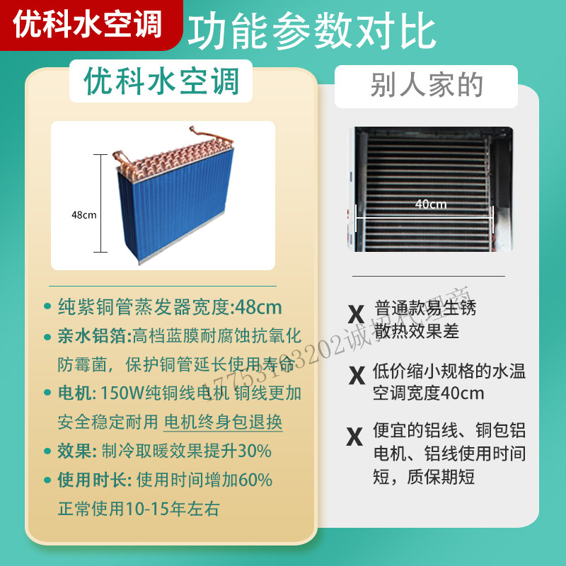 水空调制热冷暖两用水暖空调家用柜机工业5p立式锅炉水温空调壁挂