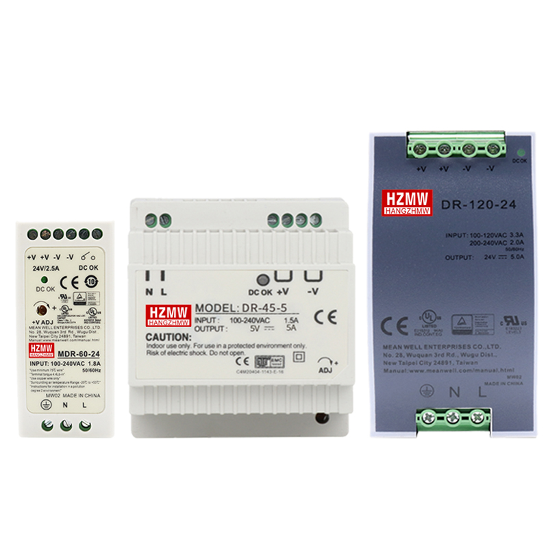 导轨开关电源30W60jW240W480W5V24V12V48V/DR/MDR/EDR/NDR/DRP