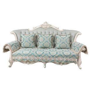 欧式沙发垫高档奢华四季通用坐垫皮套罩扶手防滑专用垫子盖布冬季