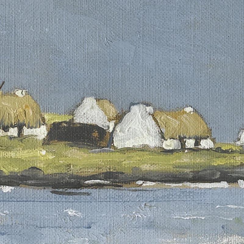 客厅山水装饰画卧室床头挂画餐厅墙壁画现代简约配电表箱油画艺术