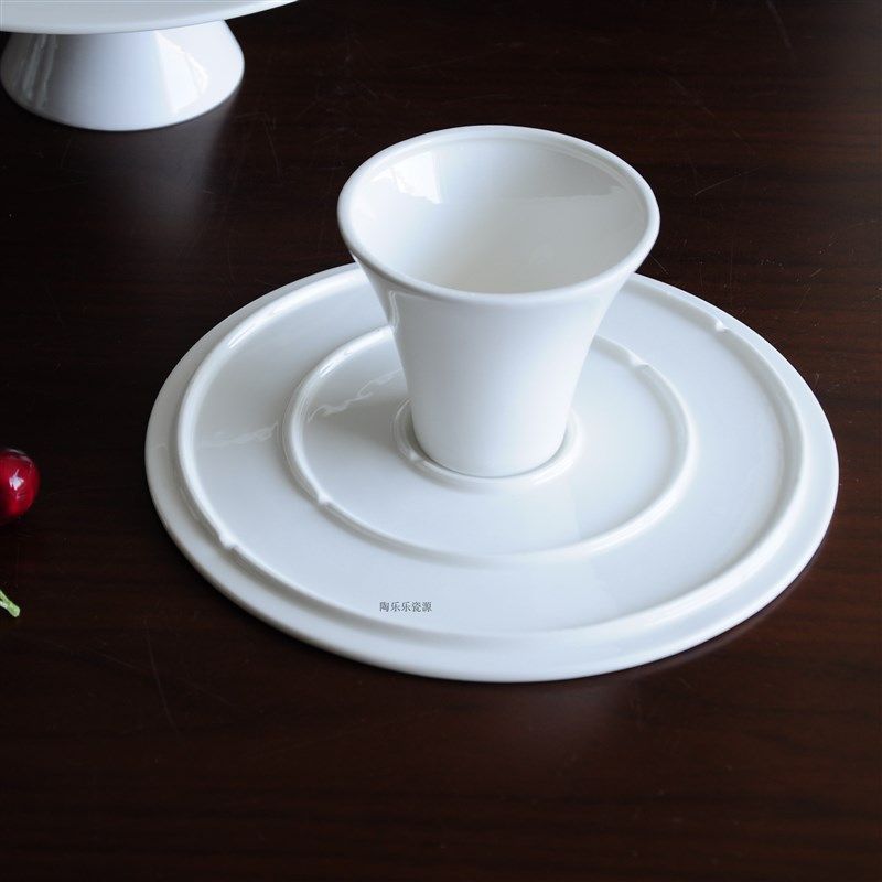 纯平高脚盘婚庆宴会蛋糕摆盘展示盘14寸高脚盘cake stand蛋糕托盘