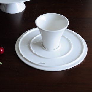 纯平高脚盘婚庆宴会蛋糕摆盘展示盘14寸高脚盘cake stand蛋糕托盘