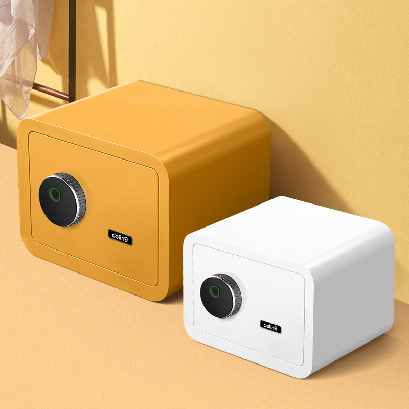 德凌家用保险柜指纹小型k迷你办公保险箱电子密码隐形保管箱全钢