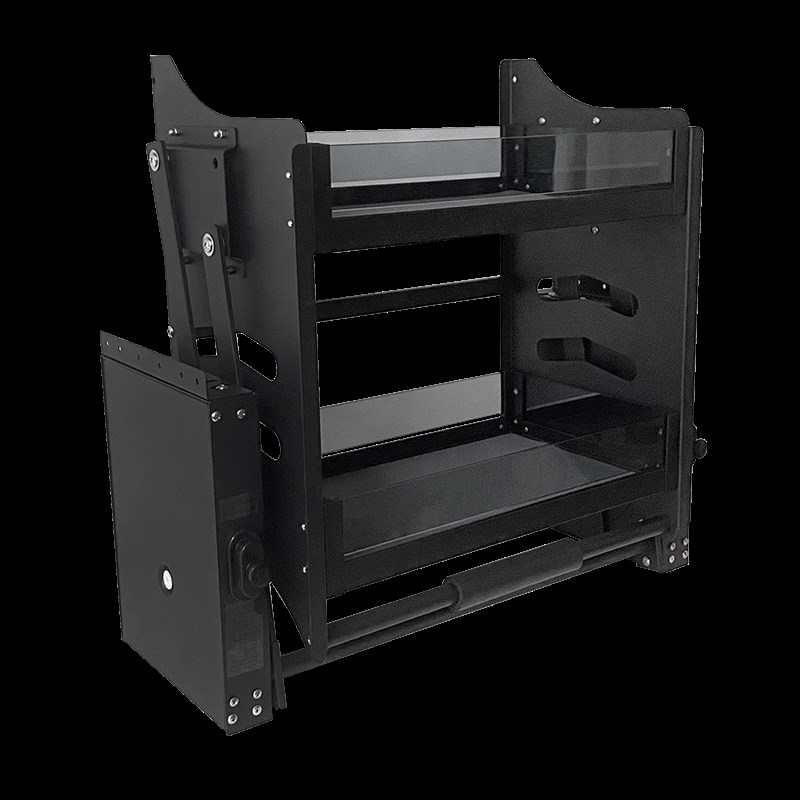 厨房橱柜吊柜升降拉篮上柜壁柜顶柜缓冲下拉式调味篮加深升降机白