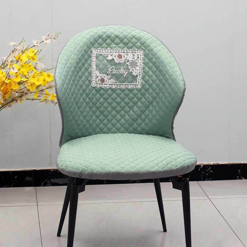 餐厅餐桌椅子套罩2024新款弧形皮椅凳子坐垫子靠背一体全包保护套