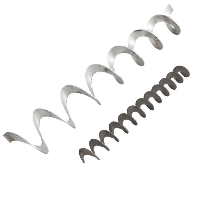 绞龙叶片螺旋输送机上料提升器配件碳钢连续冷轧螺杆无轴弹簧定制