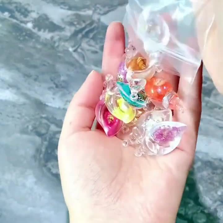 创意手工海螺饰品七彩夜光DIY耳环包包挂件个性海螺钥匙扣