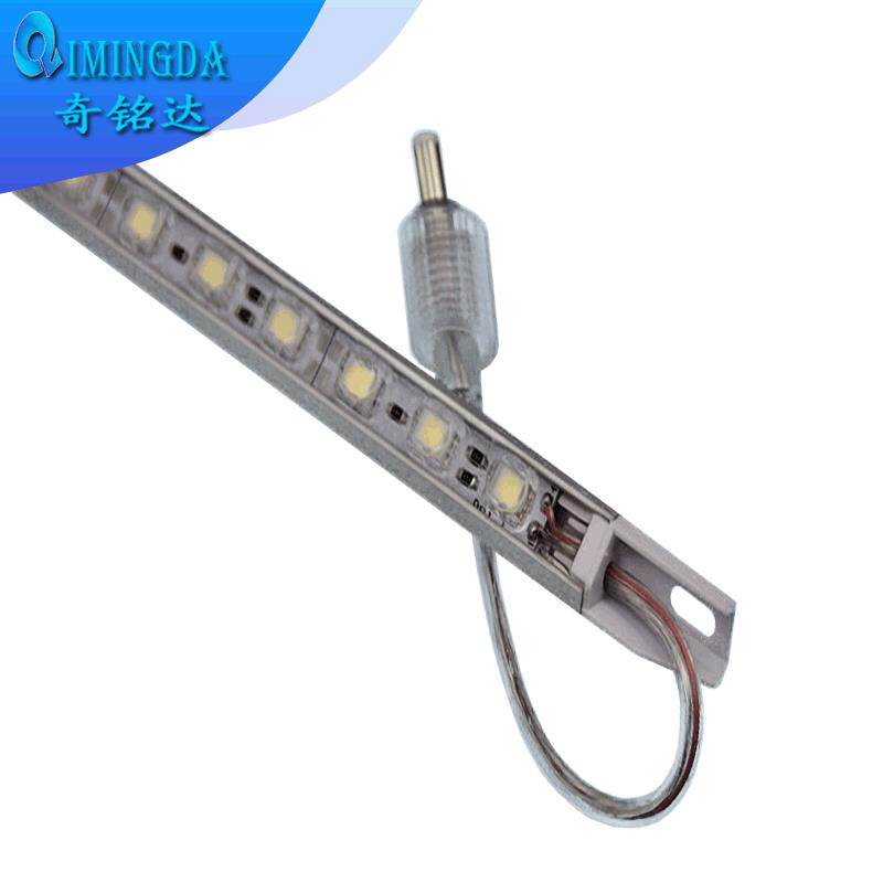 5050LED硬灯条V型带透镜5050低电压12V滴硅胶led硬灯条