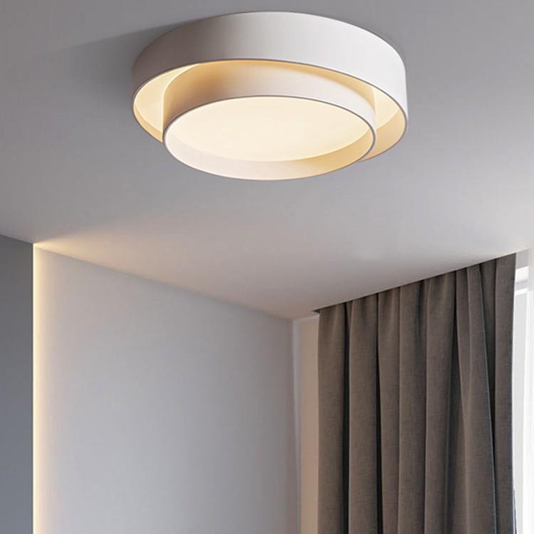 北欧现代简约吸顶灯大气客厅灯卧室主卧温馨浪漫圆形led个性灯具