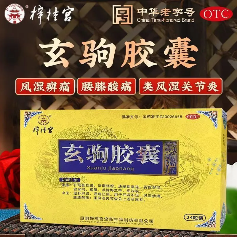 梓橦宫玄驹胶囊正品类风湿性关节炎腰膝酸痛风湿痹痛通络止痛中药