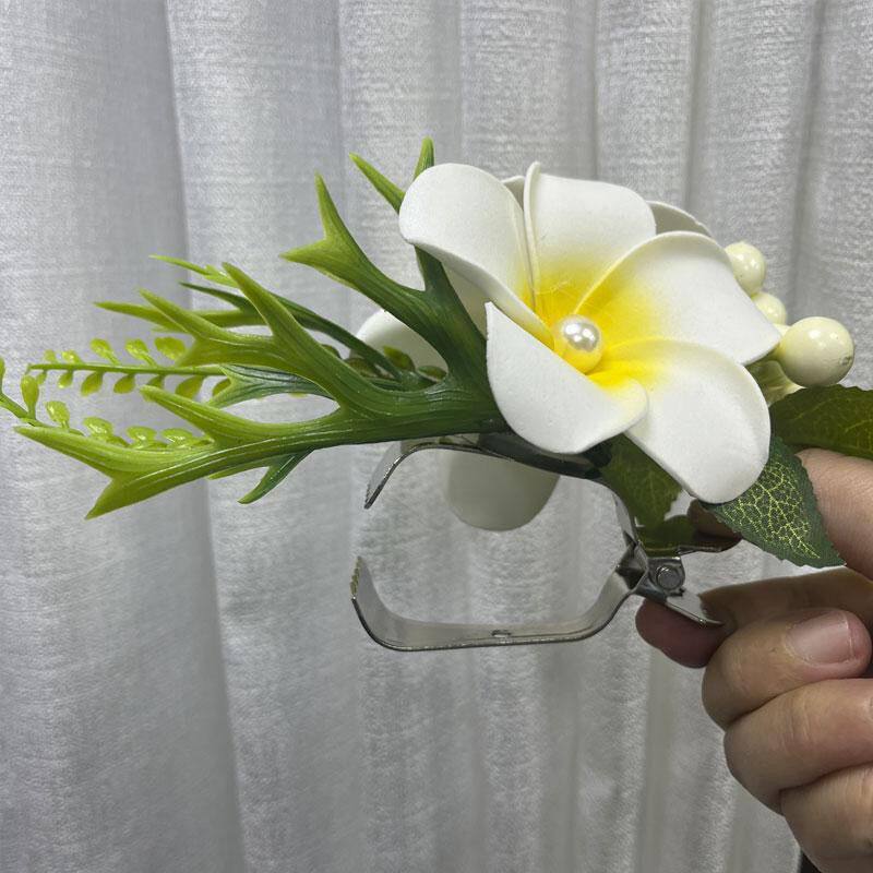 田园风窗纱装饰绑带夹子现代简约窗帘绑带向日葵款扎绑绳可爱夹