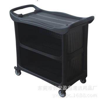 厂家直批AF08179B-H三层多用途餐车收餐车带刹车塑料餐车
