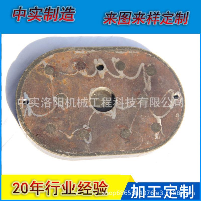 矿用盘形制动器椭圆形闸瓦盘形闸刹车块制动摩擦块带燕尾钢背