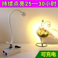 夹子式床头充电led射灯房间工作柜台简约现代无线移动电池小灯具