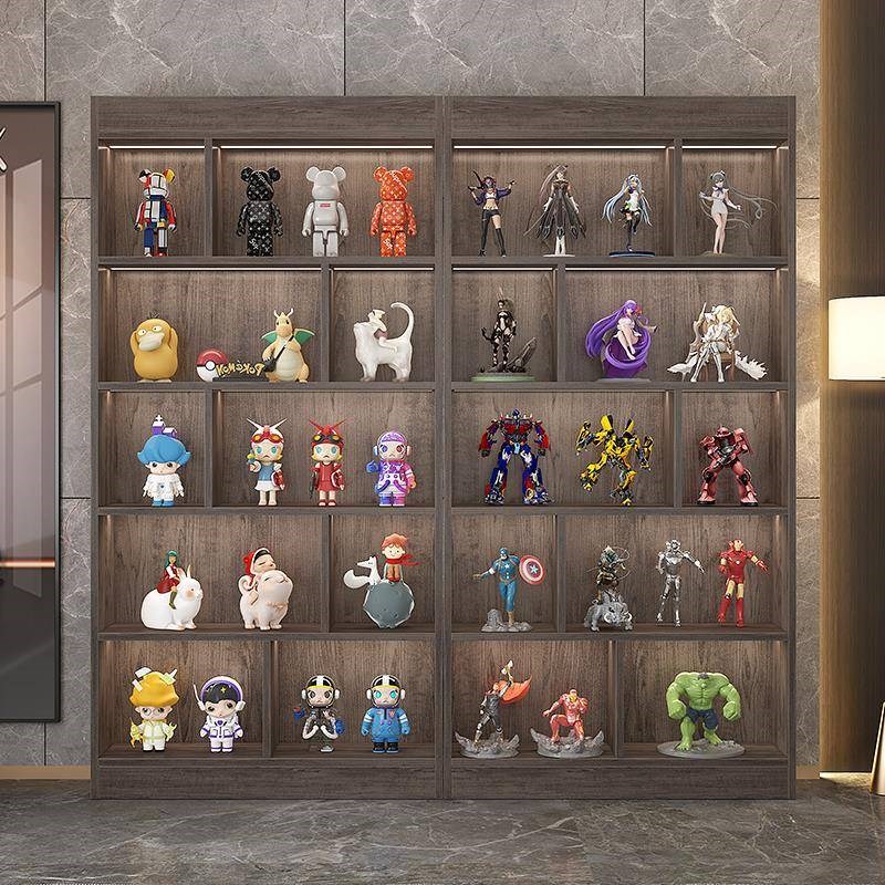 手办展示柜产品陈列柜家用模型展架E立式落地式办公柜子资料文件
