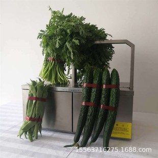 全自动束带机图片多少钱 小型无胶捆菜机卡m片吊牌电动打包机