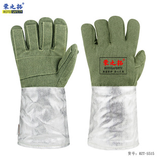 耐高温手套1000度隔热阻燃防火工业耐磨烘焙加厚五指防烫手套