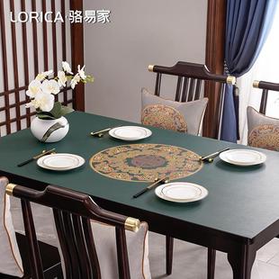 防水防油免洗餐桌垫硅胶茶几垫皮革洗衣机床头柜桌布 新中式