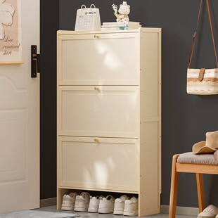 简易鞋架子鞋柜木制宿舍占地小放门口多层带门鞋子收纳架鞋架