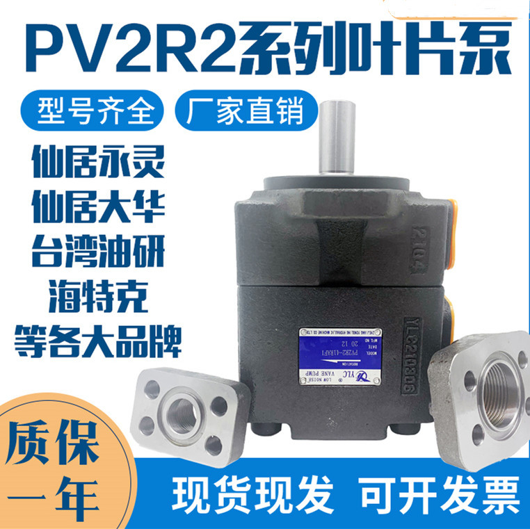 仙居永灵YLC叶片油泵PV2R2-26/41/47/53/59/65液压打包机液压系统