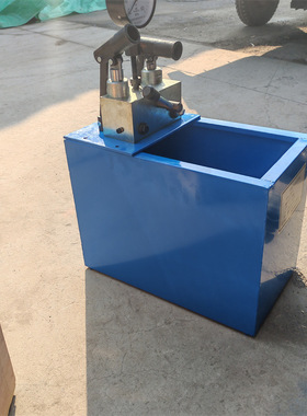 ppr水管增压测压泵地暖检漏仪试压器40mpa打压机手动双缸试压泵