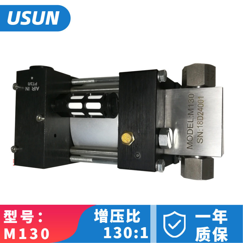 气液增压泵100MPA130倍迷你高压气动液压测试泵气驱水测试泵