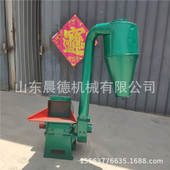 玉米秸秆粉糠机 大型自动进料粉碎机沙克龙除尘粉草机高产量
