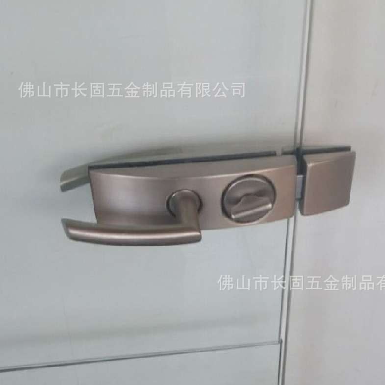 长固ST-G021B双开门用玻璃门锁 执手锁 中央锁 红绿指示门锁