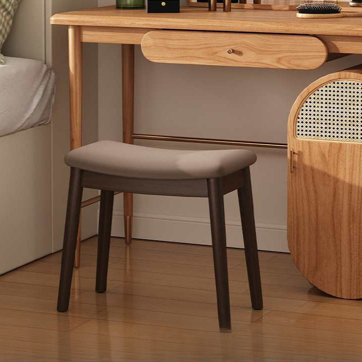 批发现代实木化妆凳轻奢换鞋凳女生卧室家用梳妆台凳子简约小矮凳