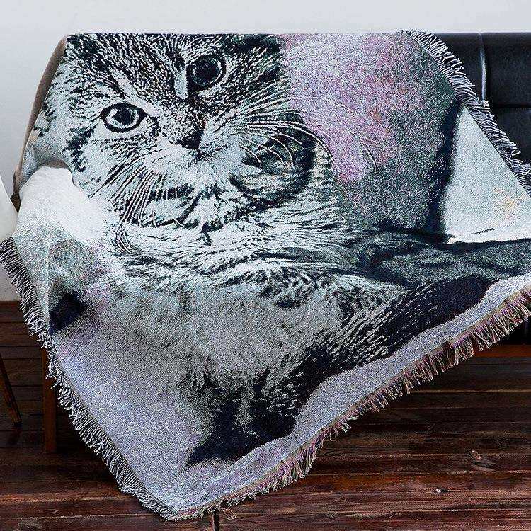 四季通用客厅布沙发罩巾全盖布沙发垫现代简约沙发套全包萬能套猫