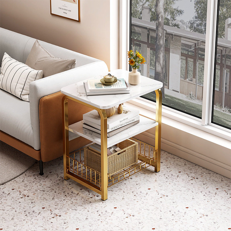 边几沙发高级感可移动小茶几小桌子轻奢ins风极窄极简置物柜子