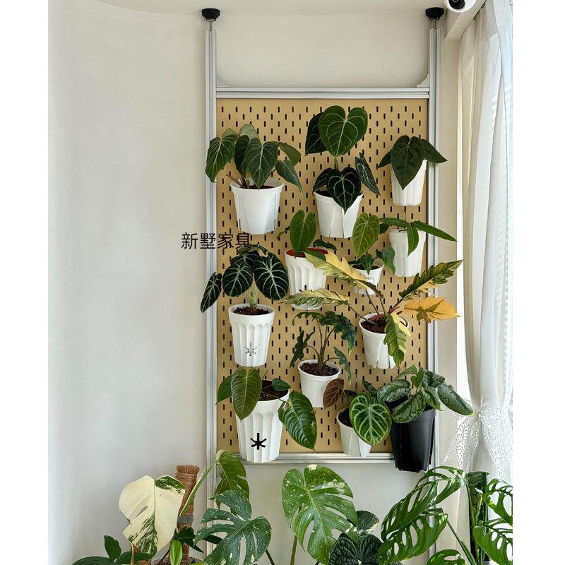 顶天立地植物架铝型材花架客厅沙发边几简约现代轻奢高级感置物架