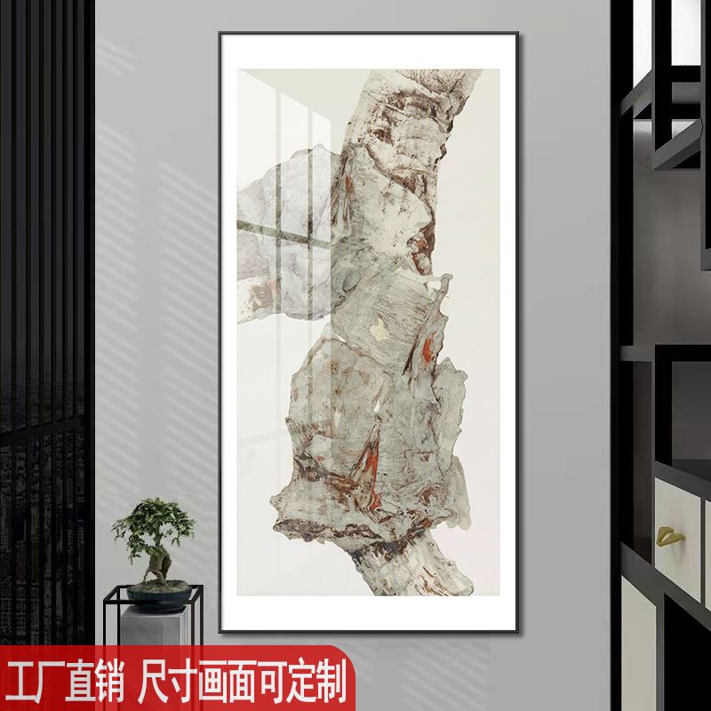 新中式过道走廊尽头装饰画中国风民宿酒店挂画茶楼茶室入户玄关画