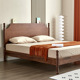 美式 复古实木床北美黑胡桃木1.8m双人床现代简约主卧1.5米樱桃木