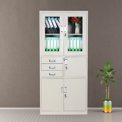 厂家直营办公文件财务资料凭证柜带保险箱锁抽屉玻璃器械铁皮柜子