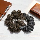 诗泊雅复古豹纹大肠发圈女高质感气质发绳高弹力盘发圈