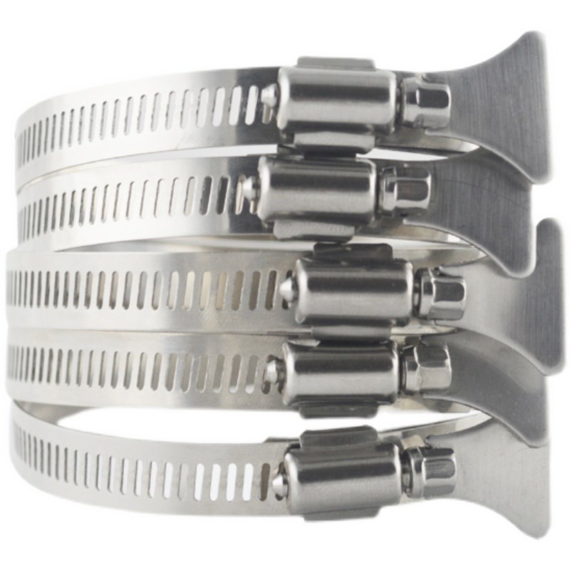 304不锈钢手柄喉箍手q拧卡箍抱箍管箍水管收紧箍圈卡扣固定夹管卡