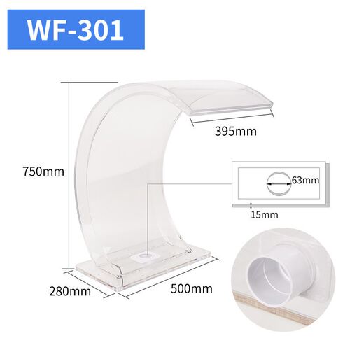 游泳池弯曲喷嘴水帘304不锈钢弯曲挂钩喷嘴水疗水疗拍打浴按摩器