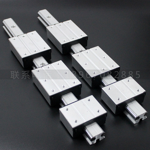 外置双轴心直线导轨滑台LGD6 8 10 12 16方型轨道精密滑轨工作台