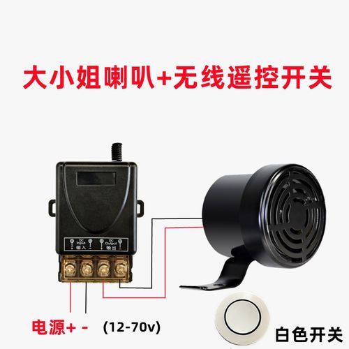 大小姐驾到通通闪开24V汽车货车通用无线遥控鸣笛狗叫声警示喇叭